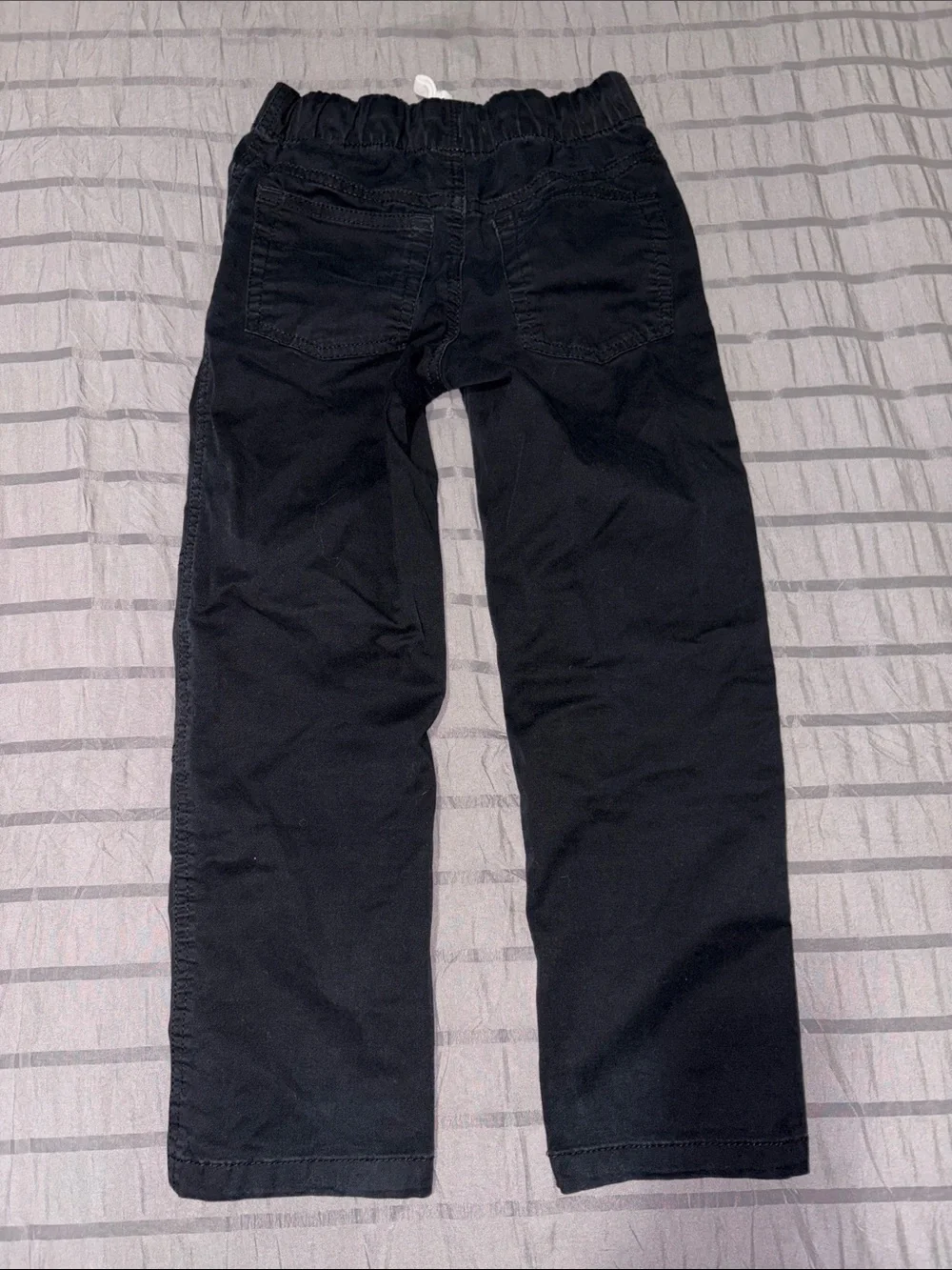 2 pairs Cat & Jack Black Jogger Pants with White Drawstrings - Twin Pair
